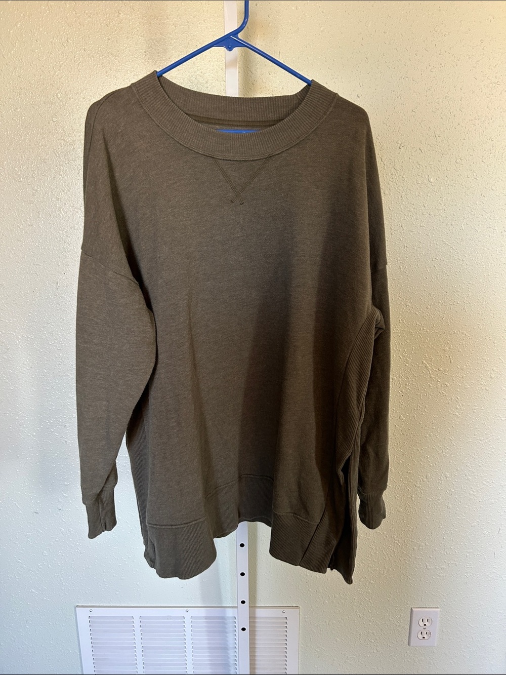 aerie Olive Crewneck Sweatshirt for Women